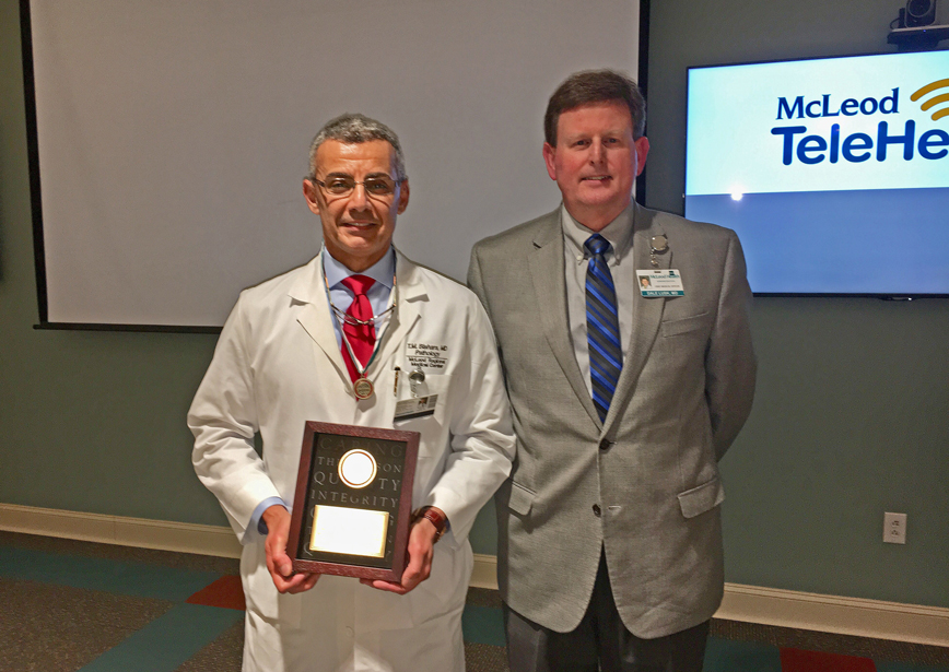 Dr. Bishara Honored with McLeod Merit Award McLeod Health