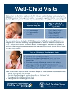cdc guidelines for well child visits