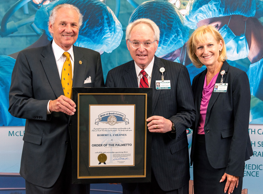 Colones Honored with the Order of the Palmetto McLeod Health