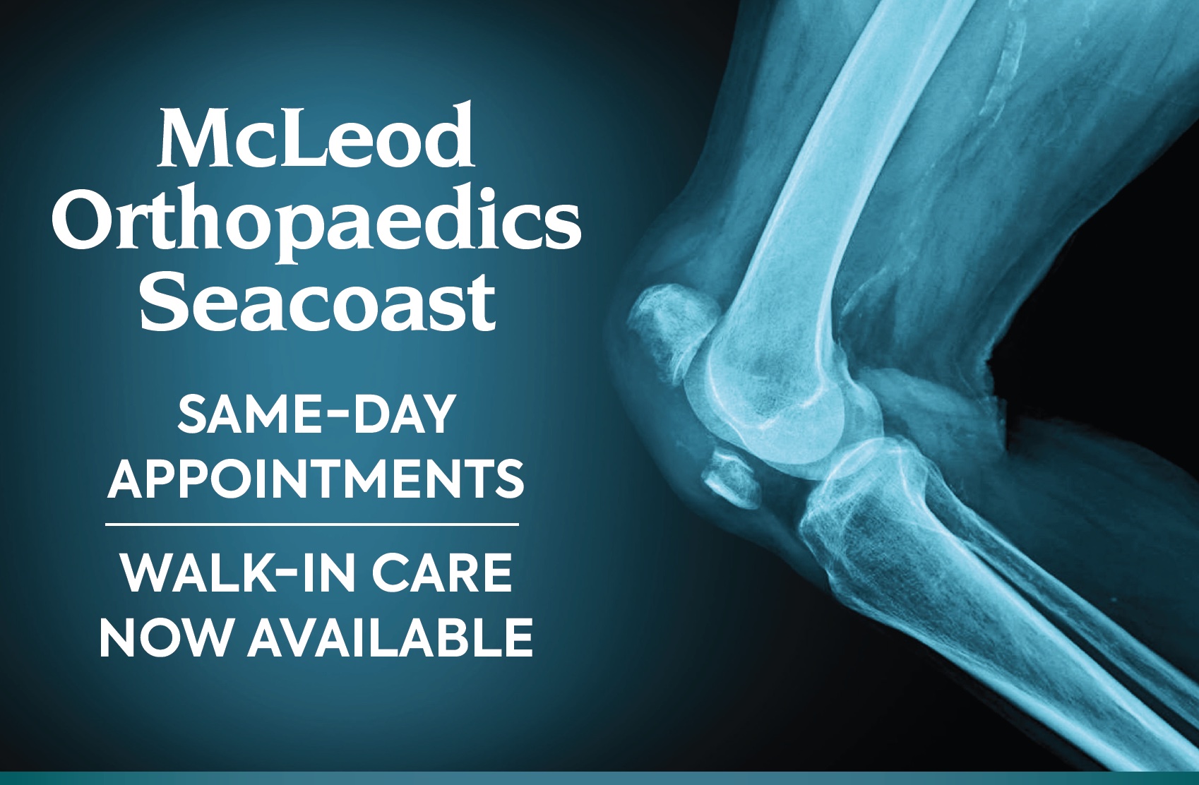 McLeod Orthopaedics Seacoast Offers Urgent Care McLeod Health