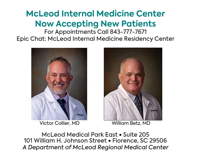 Now Open and Accepting New Patients: McLeod Internal Medicine