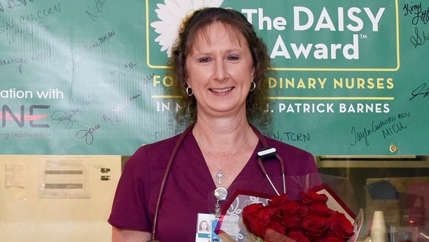 Kim Love, a staff nurse in McLeod's Coronary Care Unit, was named the June DAISY Award Recipient