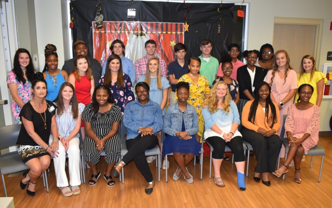 The Junior Volunteers at McLeod Health Clarendon being recognized for serving nearly 2,176 hours during the summer of 2019