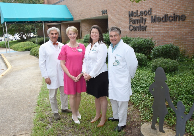 McLeod doctors and program directors standing together after receiving a $750,000 grant to help develop rural residency programs