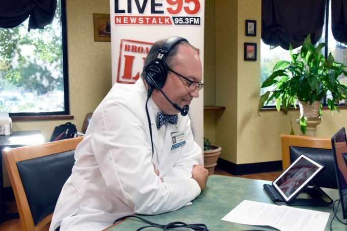 Dr. Richard Alexander speaking on the Wake Up Carolina Live 95 Radio Show about the need for a primary care doctor